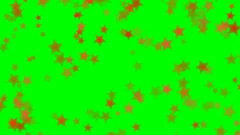 Random Motion of Glowing Stars Overlay on Green Screen Stock Footage 344951911