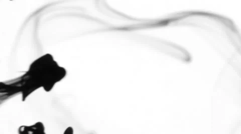 Random Motion Ink Droplets When Falling Into the Water 스톡 동영상 52315504