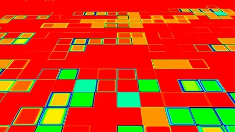 Random Movement Tile Grid Background - Infinite Loop Stock Footage 323772741