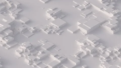 Random moving cubes. Bright waves of blocks. City-like abstract motion back.. Stock Footage 329259274