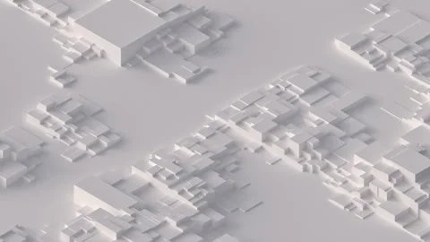 Random moving cubes. Bright waves of blocks. City-like abstract motion back.. Stock Footage 330375574