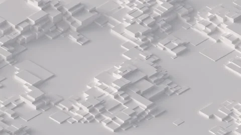 Random moving cubes. Bright waves of blocks. City-like abstract motion back.. Stock Footage 335047229