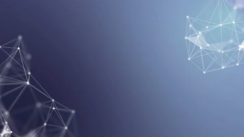 Random moving soft geometric particle plexus. Suitable for birthdays, New Year's Stock Footage 113509411