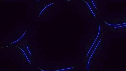Random neon blue lines pattern Video stock 230083491