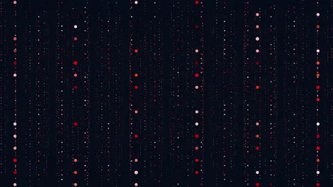 Random neon dots in rows in dark space Stock Footage 237571279
