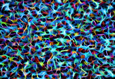 Random Neon Effect background Stock Illustration