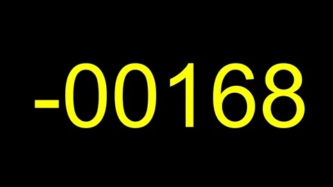 Random Number Leading Zeros Stock Footage 240578584
