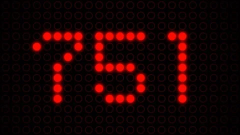 Random number led Stock Footage 98269198