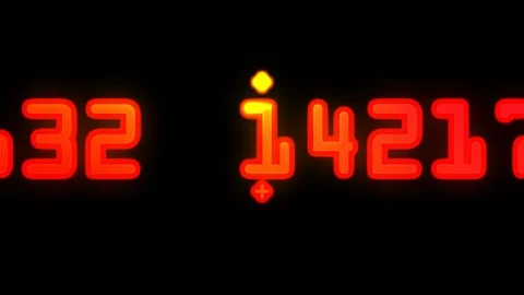 Random number splash Stock Footage 95211760