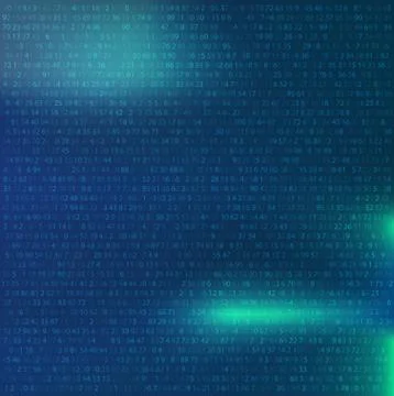 Random numbers abstract Background. Binary Computer Code.  Stock Illustration