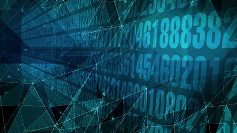 Random numbers abstract background for science numerical data analysis, and Stock Footage 271172823