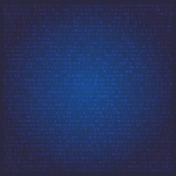 Random numbers abstract Matrix Background. Binary Computer Code. Stock Illustration
