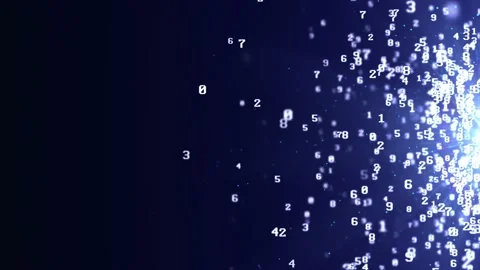 Random Numbers Animation, Digital Connections, Rendering Stock-Footage 197407714