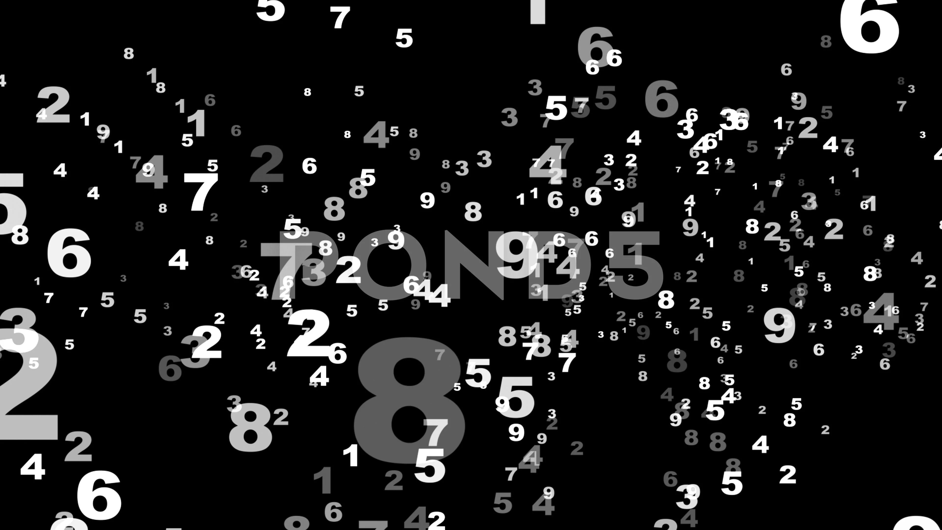Random Numbers Animation, Mathematic, Re... | Stock Video | Pond5
