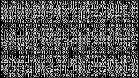 Random numbers on black background Stock Footage 190923883