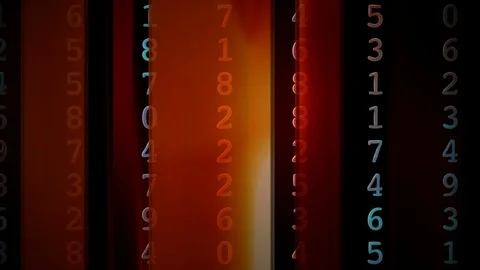 Random numbers color Stock-Footage 95307680