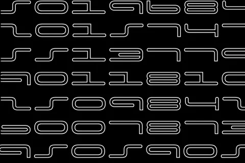 Random numbers Stock-Footage 138153