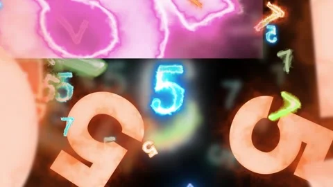 Digital Numbers Background Stock Video Footage | Royalty Free Digital ...