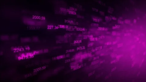 Random numbers green numeric finance background 4k Stock Footage 95897970