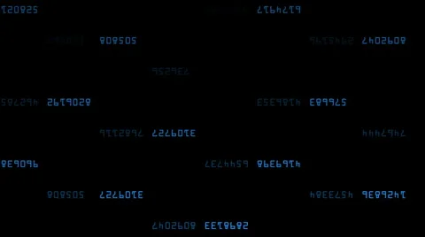 Random numbers inverted Stock-Footage 6207905