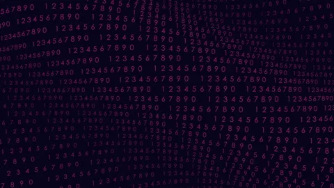 Random numbers pattern in rows Stock Footage 270395447