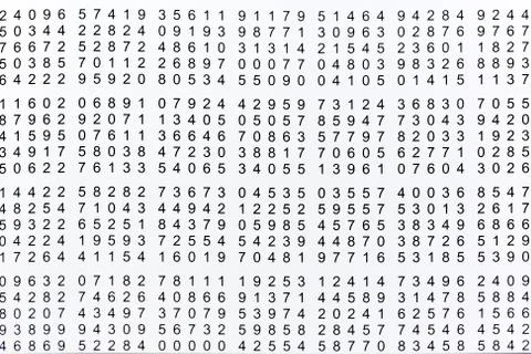 Random numbers Stock Photos