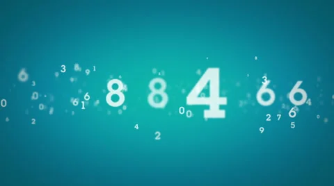 Random Numbers Tracking Blue Stock Footage 38900815