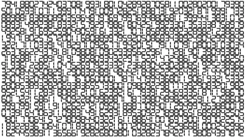 Random numbers on white background Stockbeeldmateriaal 167653659