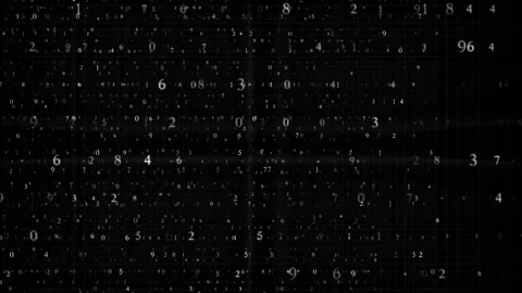 Random Numeric Data Matrix Statistics Technology Background 스톡 동영상 341365273