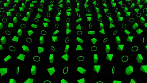 Random objects animation Stock Footage 101754582