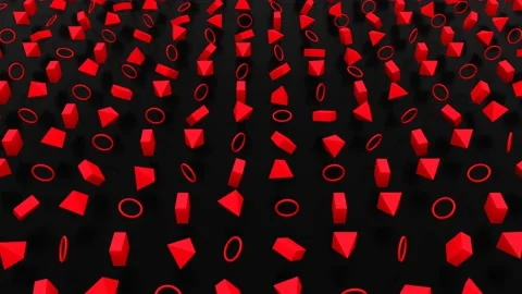 Random objects animation Stock-Footage 101754613