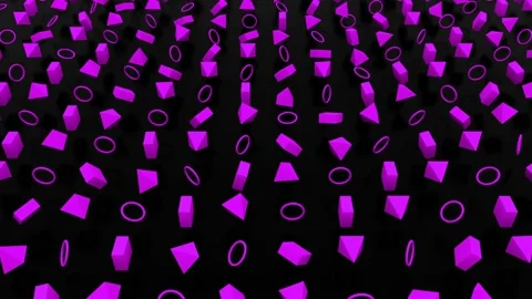 Random objects animation Stock Footage 101754732