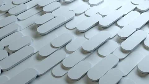 Random oblong geometry Stock Illustration