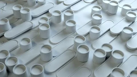 Random oblong geometry Ilustración de archivo