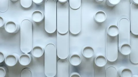 Random oblong geometry Stock Illustration