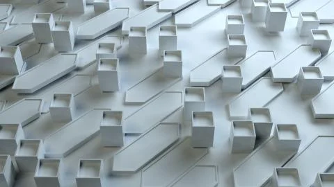 Random oblong geometry Stock Illustration