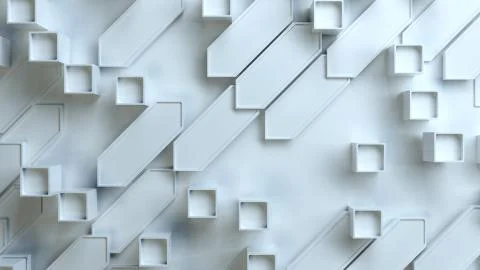 Random oblong geometry Stock Illustration