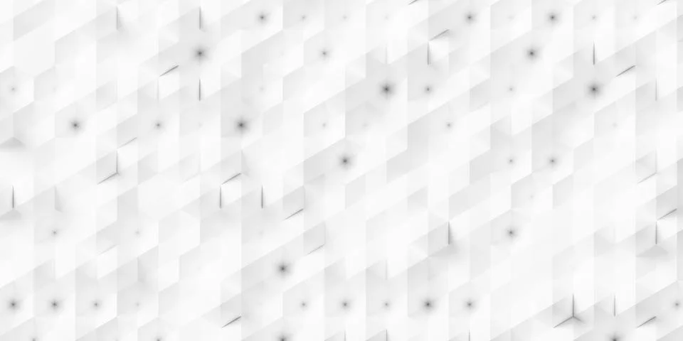 Random offset and inset white hexagon honeycomb pyramids background wallpap.. Illustrazione stock