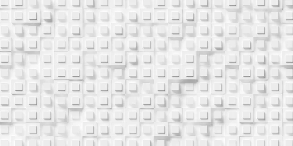 Random offset double stacked white cube boxes or block background wallpaper b Stockillustratie