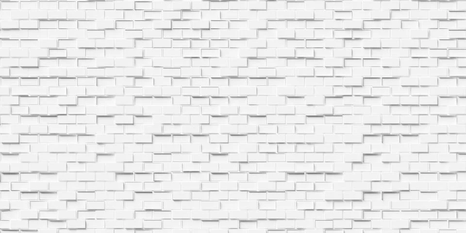 Random offset small white cube boxes or bricks wall block background wallpa.. Stock Illustration