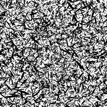 Random ornate seamless monochrome pattern vector texture Stock Illustration