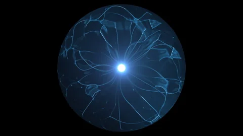 Random particle movements, 4K, abstract, protection shield, loop, 스톡 동영상 241934696