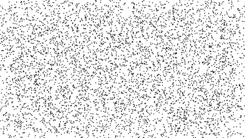 Random Particle Noise Motion Abstract Dots Animation White Background Vídeo Stock 335801706