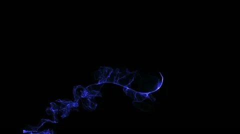 Random particles4 BLUE Stock Footage 22220529