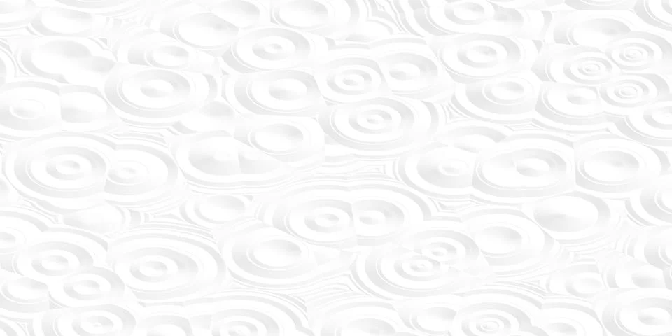 Random placed white wave circles background wallpaper banner pattern frame fi Illustrazione stock