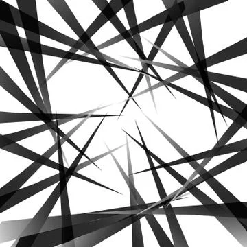Random pointed lines. Edgy, grayscale background, pattern. Vector art. Stockillustratie