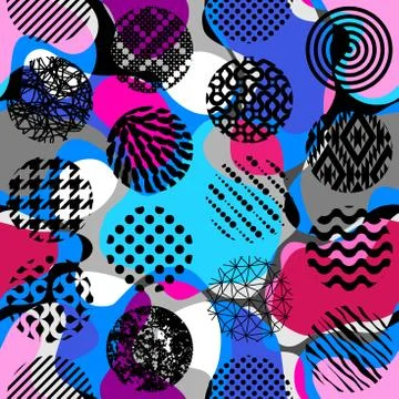 Random polka dot pattern Stock Illustration