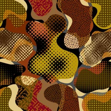 Random polka dot pattern Stock Illustration