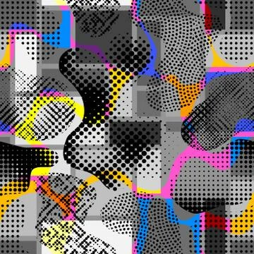 Random polka dot pattern Stock Illustration