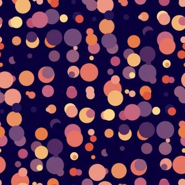 Random polka dot retro vibes rapport Stock Illustration